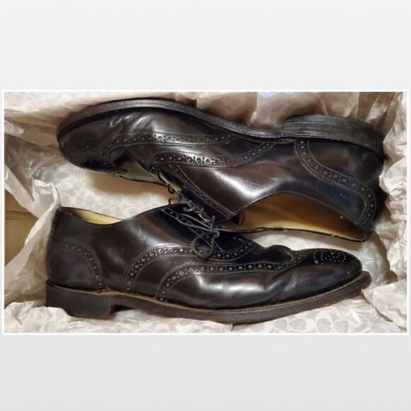 Vintage Bostonian Impression Men Size 10 Wingtip Black Dress Shoes main image 13